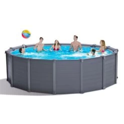 Intex 26384 Ex 26382 Graphite Panel Pool 478x124cm Rund