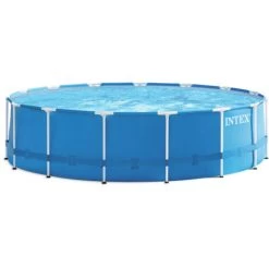 Intex Frame Swimming Pool Set Rondo Blau Ø 457 X 122 Cm Inkl. Kartuschenfilteranlage