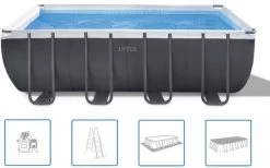 Intex Ultra XTR Rectangular Frame Pools Schwimmbad 549 X 274 X 132cm Filterpumpe 26356GN