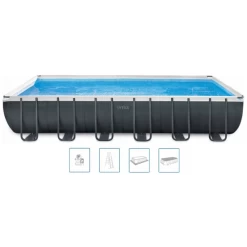 INTEX ULTRA XTR RECTANGULAR FRAME POOLS Schwimmbad 975 X 488 X132cm 26378NP