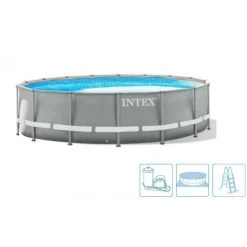 INTEX PRISM FRAME PREMIUM POOLS Schwimmbad 457 X 122 Cm Filterpumpe 26726NP