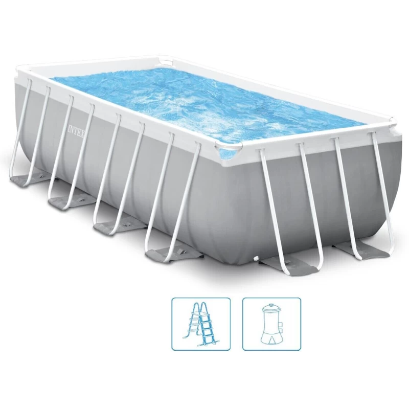 INTEX PRISM FRAME RECTANGULAR PREMIUM POOLS 400 X 200 X 122 Cm 26790GN 3 INTEX PRISM FRAME RECTANGULAR PREMIUM POOLS 400 X 200 X 122 Cm 26790GN