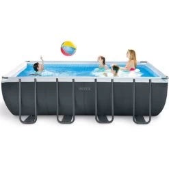Intex Frame Swimming Pool Set Ultra Quadra XTR Anthrazit 549 X 274 X 132 Cm Inkl. Sandfilteranlage -Intex 34044535 3