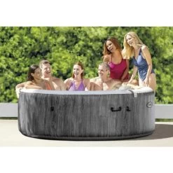 Intex Whirlpool PureSPA Bubble Massage Greywood Deluxe Grau, Ø 216 X 71 Cm Whirlpool -Intex 60791914 2