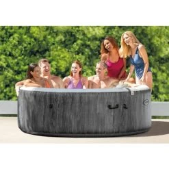 Intex Whirlpool PureSPA Bubble Massage Greywood Deluxe Grau, Ø 216 X 71 Cm Whirlpool -Intex 60791914 3