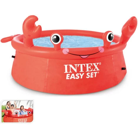 Intex Schwimmbecken "Easy Up Krabbe" Rot 880 L 3 Intex Schwimmbecken "Easy Up Krabbe" Rot 880 L