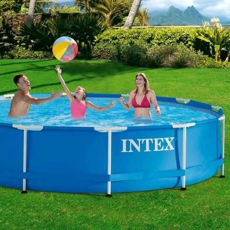Intex 28210 Swimming Pool Metal Frame 366x76 Cm Stahlrohrbecken Schwimmbecken 5 Intex 28210 Swimming Pool Metal Frame 366x76 Cm Stahlrohrbecken Schwimmbecken – Bild 3