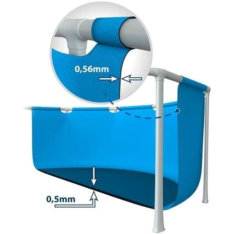 Intex 28210 Swimming Pool Metal Frame 366x76 Cm Stahlrohrbecken Schwimmbecken 7 Intex 28210 Swimming Pool Metal Frame 366x76 Cm Stahlrohrbecken Schwimmbecken – Bild 5