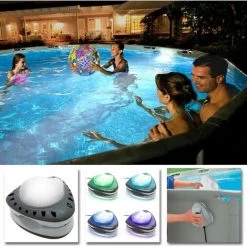 Intex Magnetische Poolbeleuchtung LED Pool Licht Schwimmbecken Wandlicht 28698