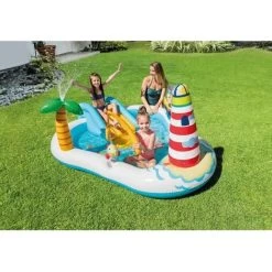 Intex Play Center Fishing Fun Planschbecken Pool Wasserrutsche Aufblasbar 57162