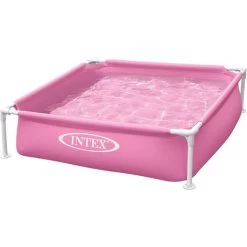 Intex 57172 Rosa Mini Frame Pool 122x122x30cm Wasserkapazität 337 L