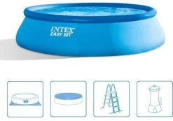 INTEX Easy Set Pool Schwimmbecken 457 X 122 Cm Mit Kartuschenfilteranlage 26168GN