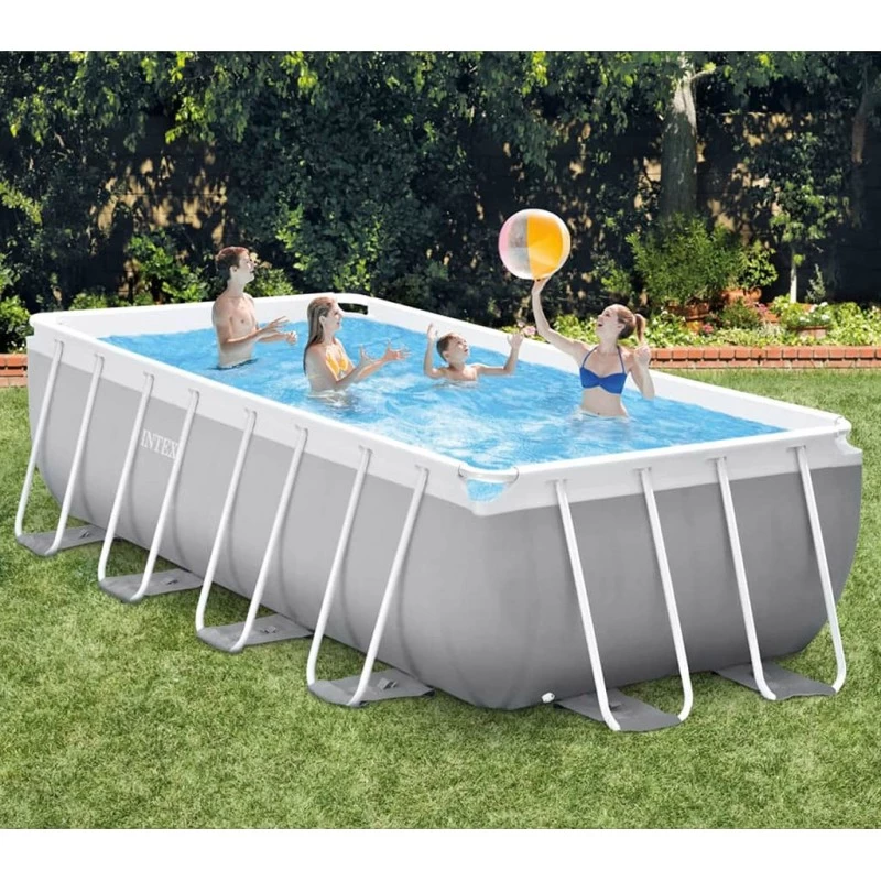 INTEX PRISM FRAME RECTANGULAR PREMIUM POOLS Swimmingpool-Set 488 X 244 X 107 Cm 26792GN 5 INTEX PRISM FRAME RECTANGULAR PREMIUM POOLS Swimmingpool-Set 488 X 244 X 107 Cm 26792GN – Bild 3