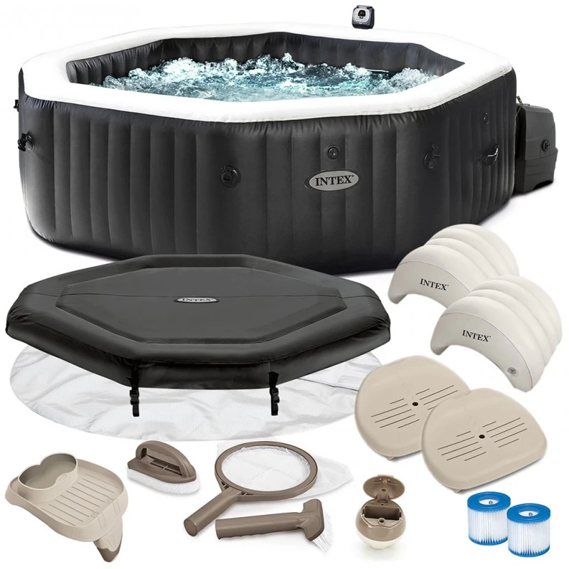 INTEX Jet & Bubble Spa Deluxe Octagon Whirlpool, 6 Personen 28462 5 INTEX Jet & Bubble Spa Deluxe Octagon Whirlpool, 6 Personen 28462 – Bild 3