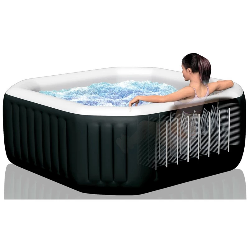 INTEX Jet & Bubble Spa Deluxe Octagon Whirlpool, 6 Personen 28462 6 INTEX Jet & Bubble Spa Deluxe Octagon Whirlpool, 6 Personen 28462 – Bild 4